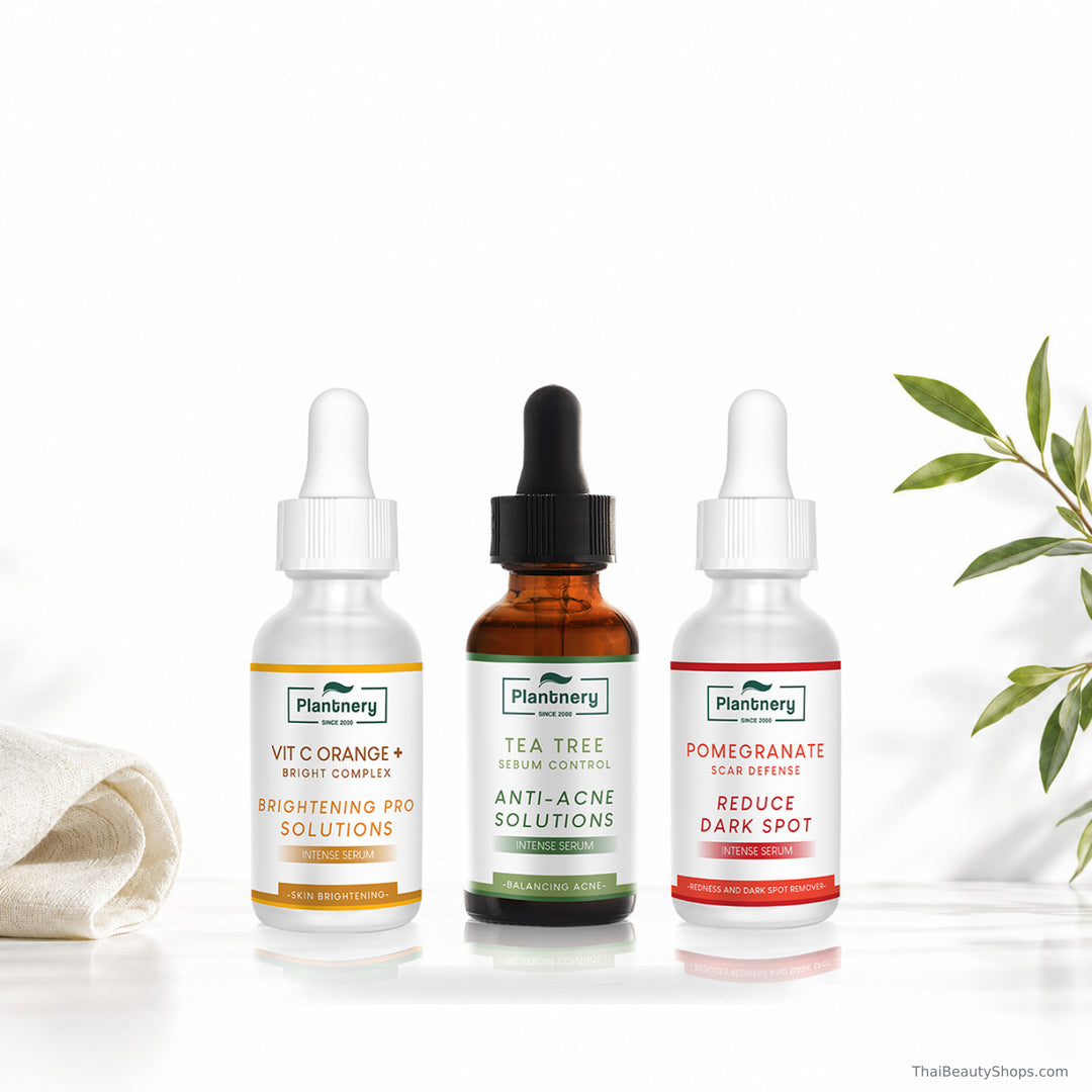 plantnery intense serum discovery set tea tree yuzu orange pomegranate 3 30 ml lifestyle 2