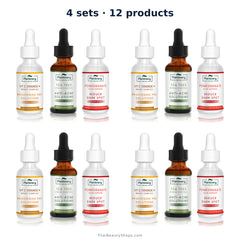 plantnery intense serum discovery set tea tree yuzu orange pomegranate 3 30 ml x4