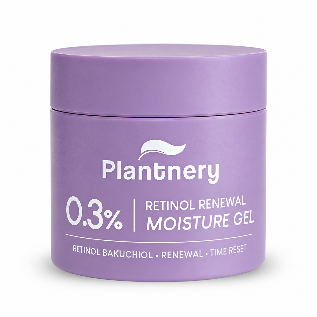 Plantnery Bakuchiol Retinol Skin Renewal Moisture Gel 60 g on white background