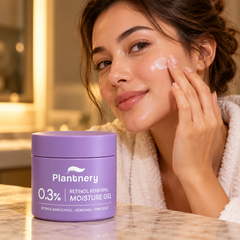 Using Plantnery Bakuchiol Retinol Skin Renewal Moisture Gel