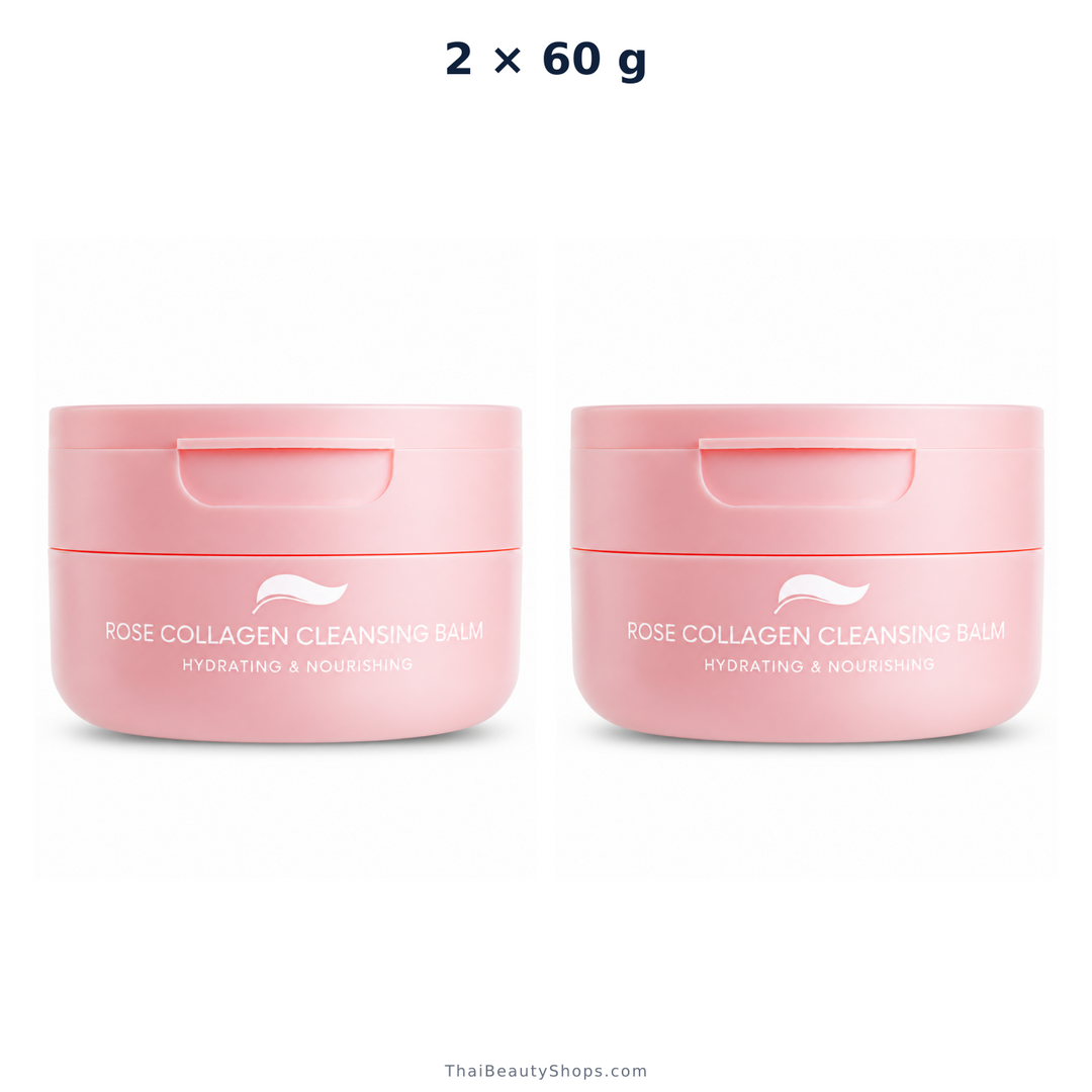 plantnery rose collagen gentle cleansing balm 60 g 1 2 or 4 jars x2