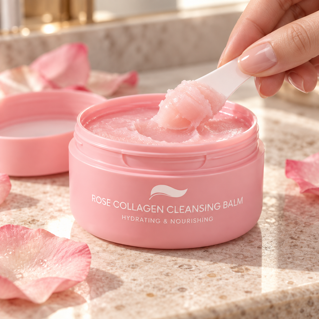 Plantnery Rose Collagen Gentle Cleansing Balm lifestyle scene