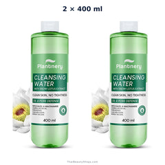 plantnery snow lotus oil clear cleansing water 400 ml x2
