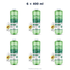 plantnery snow lotus oil clear cleansing water 400 ml x6