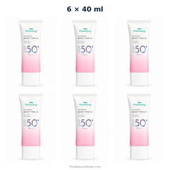 plantnery sun organic bright tone up sunscreen spf50 pa 40 ml x6