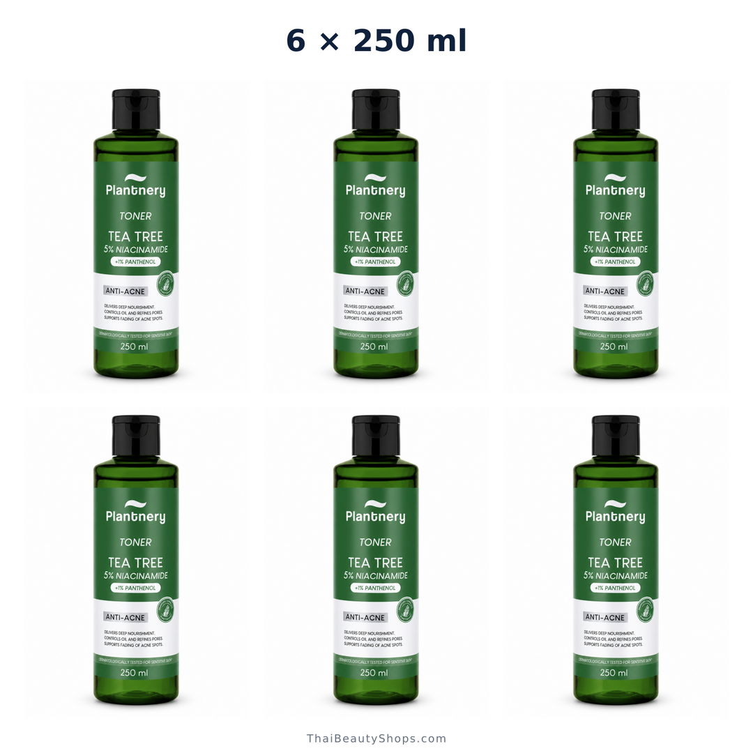 plantnery tea tree 5 niacinamide toner 250 ml x6