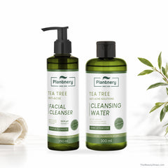 plantnery tea tree double cleansing set cleanser 250 ml cleansing water 300 ml lifestyle 2