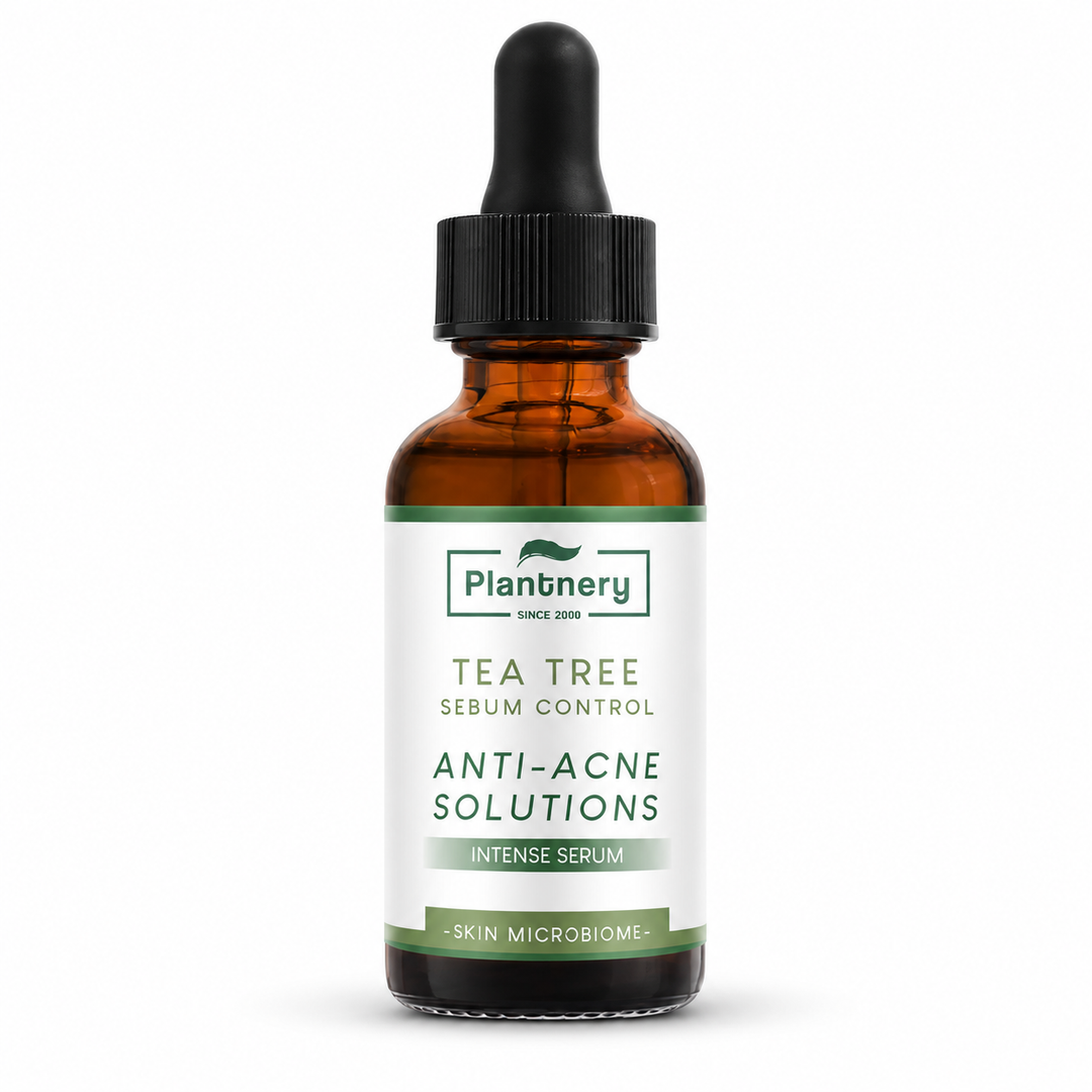Plantnery Tea Tree Sebum Control Intense Serum 30 ml on white background