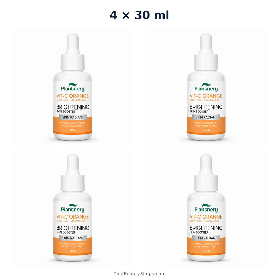 plantnery vit c orange 10 5 nag niacinamide serum 30 ml x4