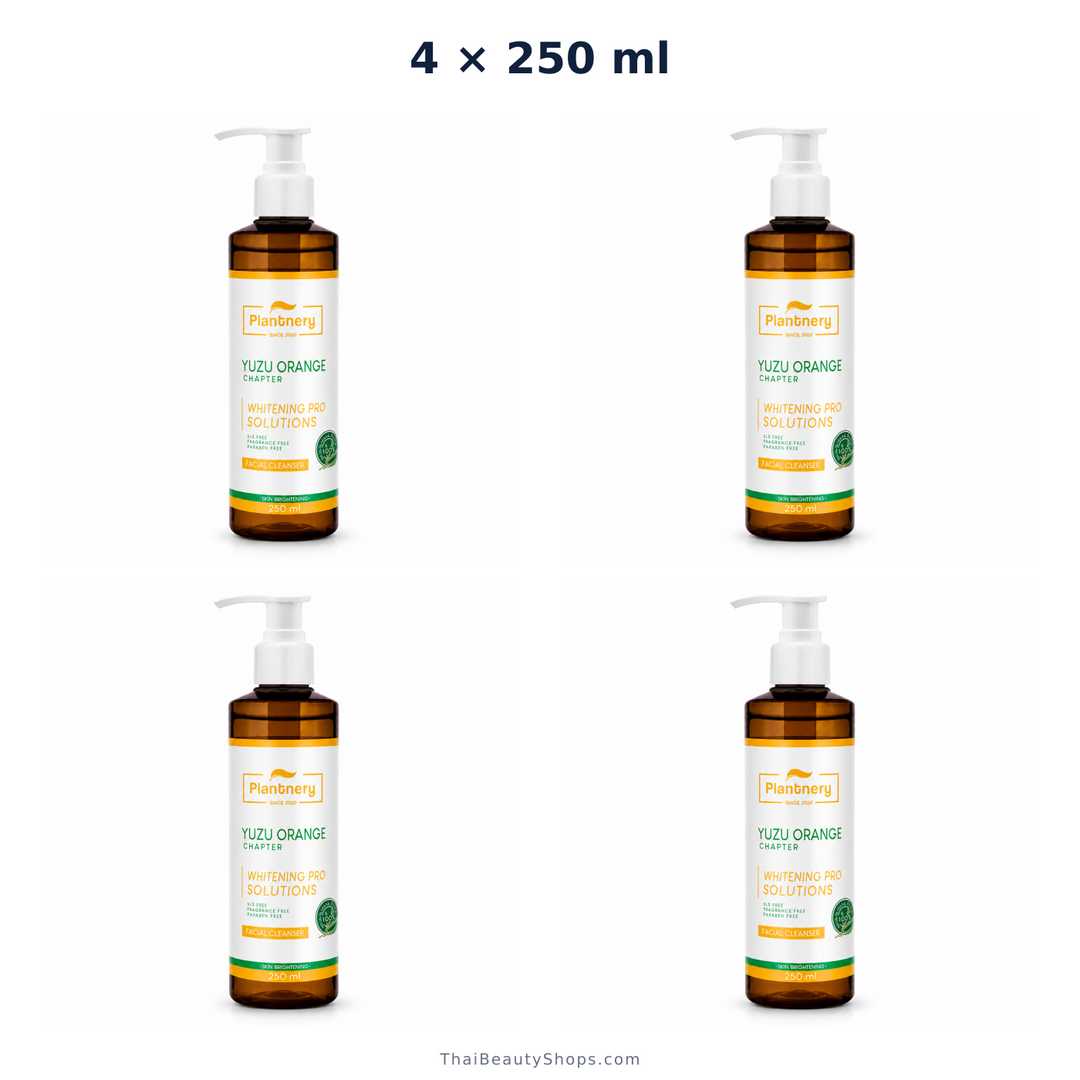 plantnery yuzu orange facial cleanser 250 ml x4
