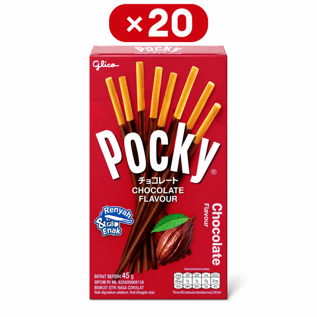 Glico Pocky Chocolate 45 g – 20-pack