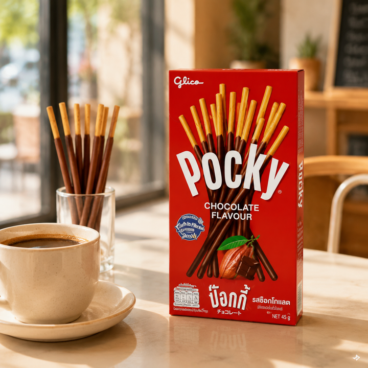 Glico Pocky Chocolate – serving suggestion