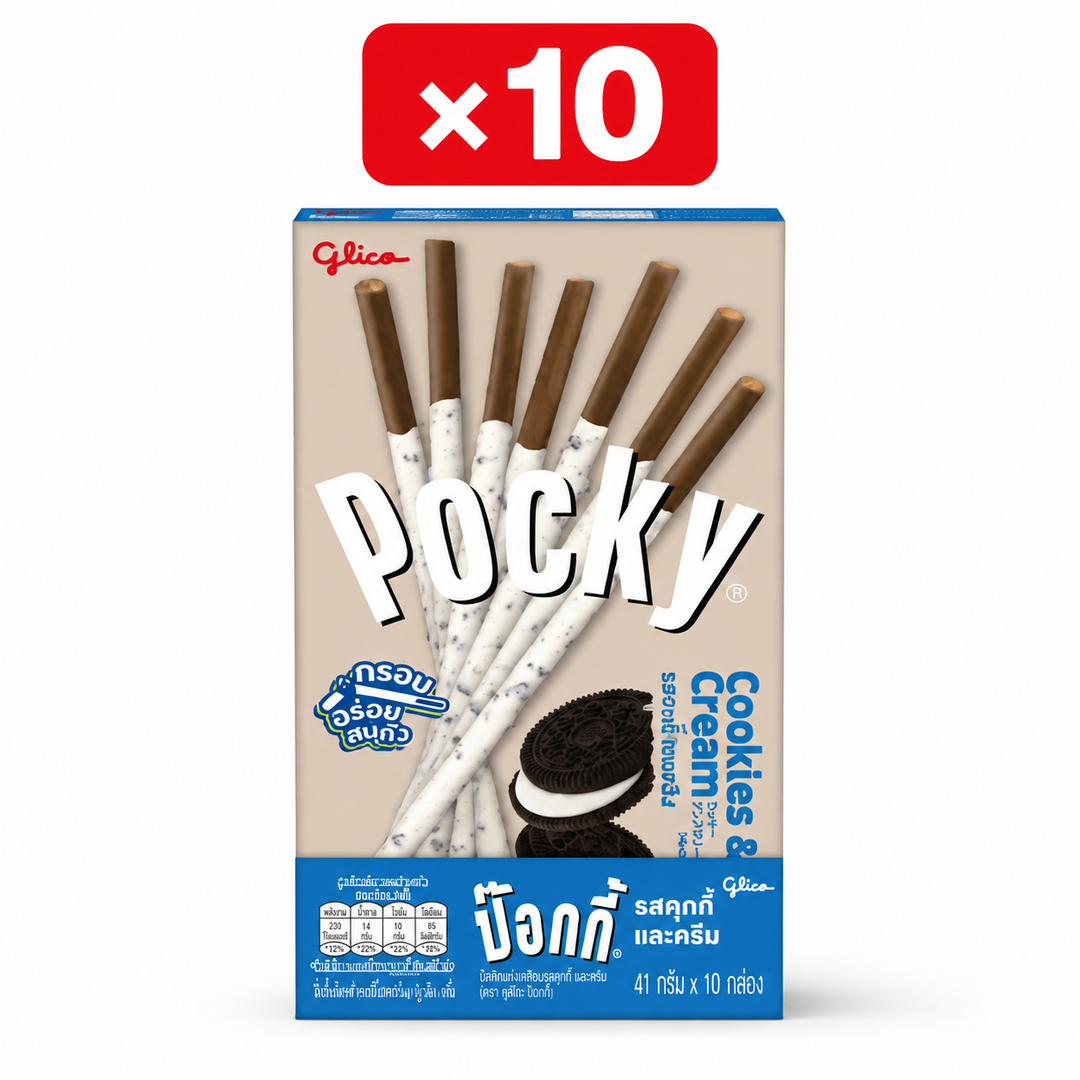 Glico Pocky Cookies & Cream 10 x 41 g – pack