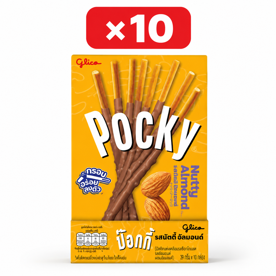 Glico Pocky Nutty Almond 10 x 39 g – pack