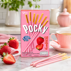 Glico Pocky Strawberry – serving suggestion
