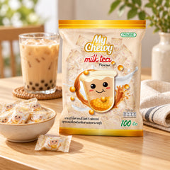 Prairie My Chewy milk tea 360 g in a snack setting