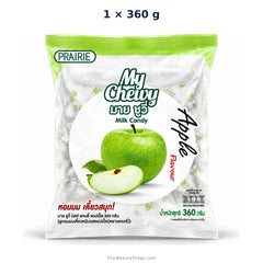 prairie my chewy milk candy apple 360g x1