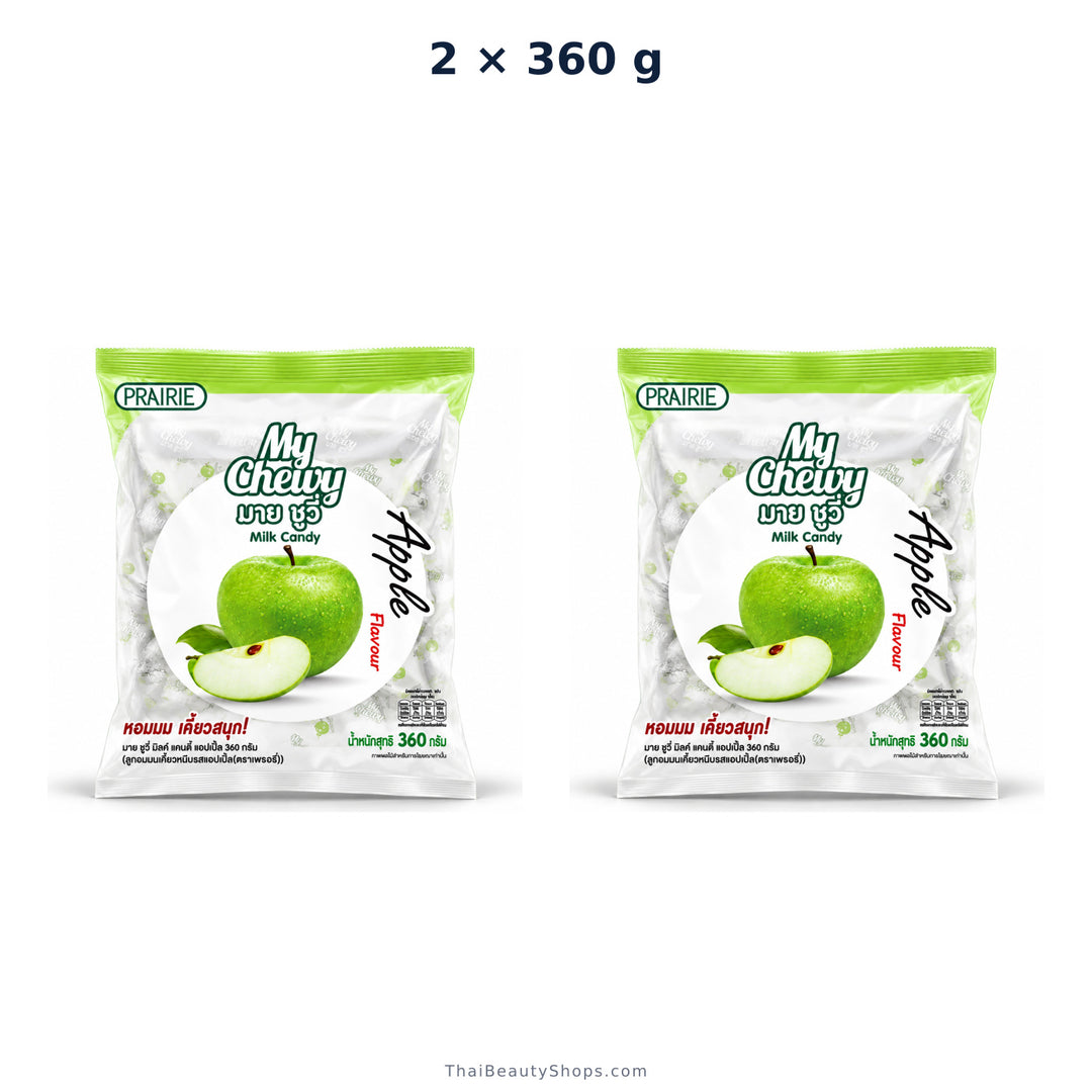 prairie my chewy milk candy apple 360g x2