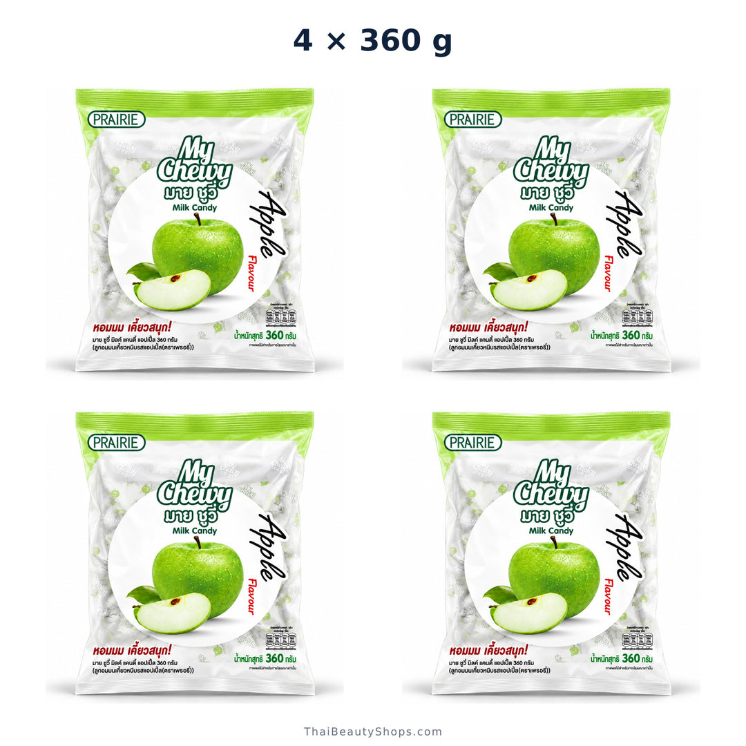 prairie my chewy milk candy apple 360g x4
