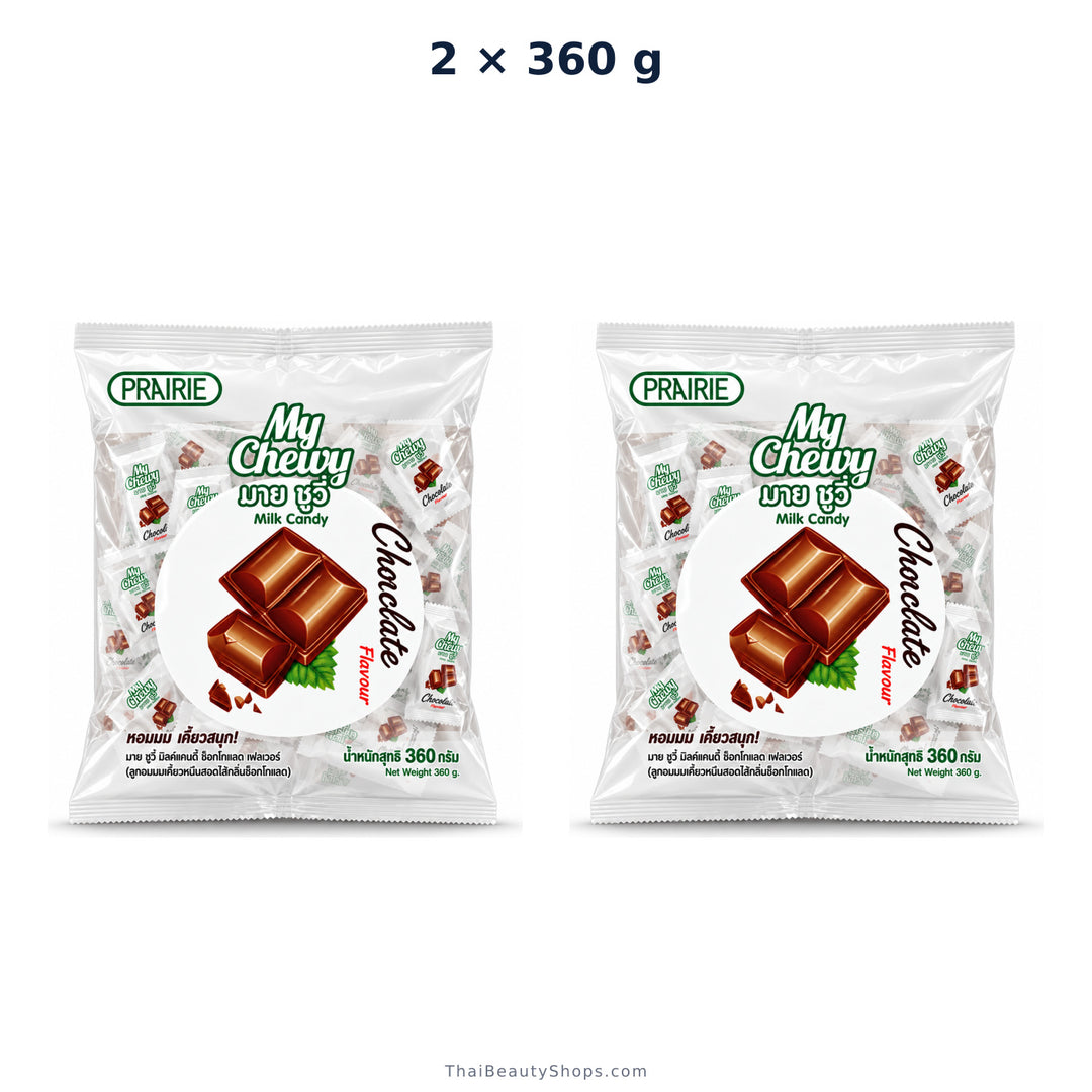 prairie my chewy milk candy chocolate 360g x2