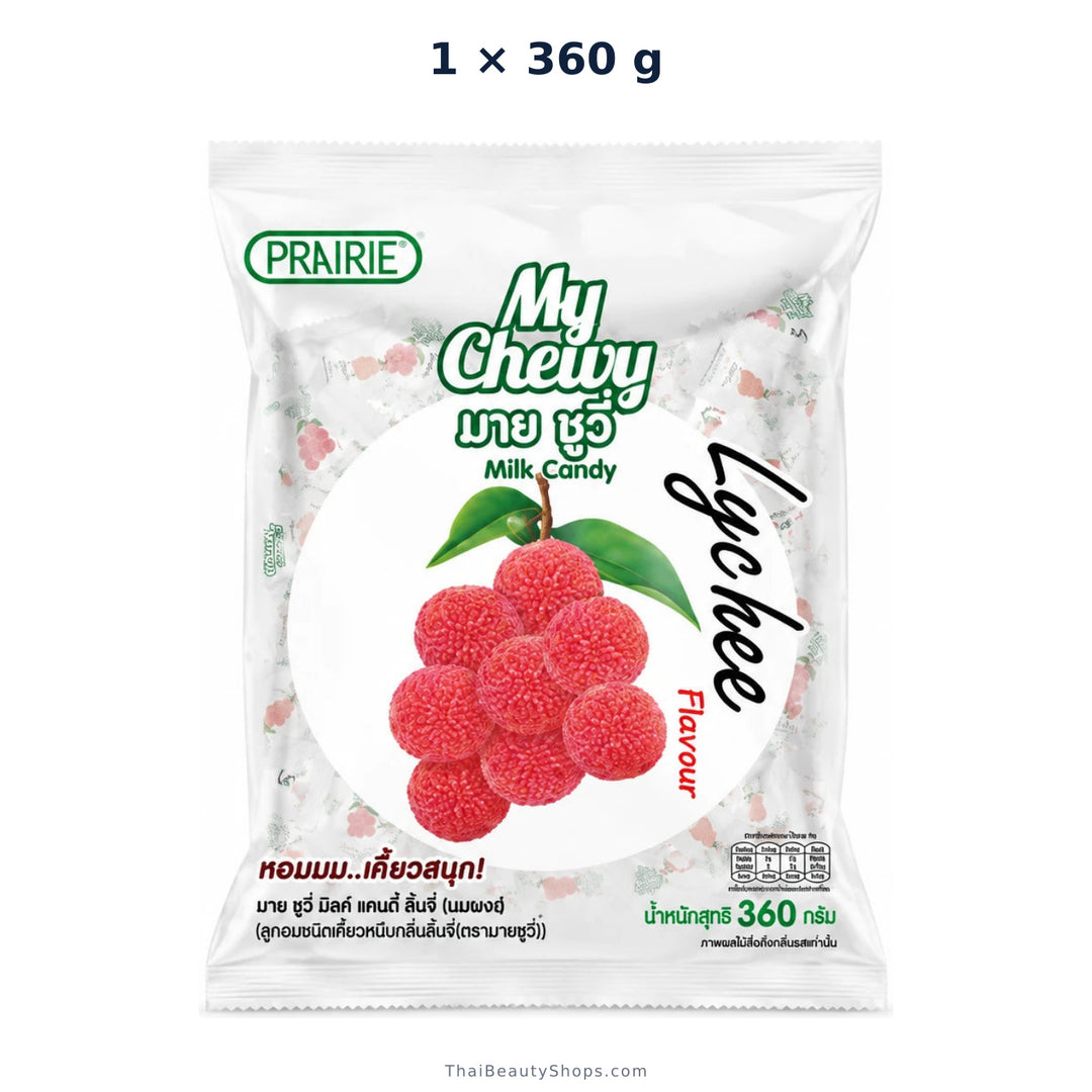 prairie my chewy milk candy lychee 360g x1