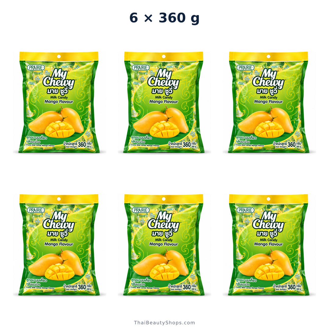 prairie my chewy milk candy mango 360g x6