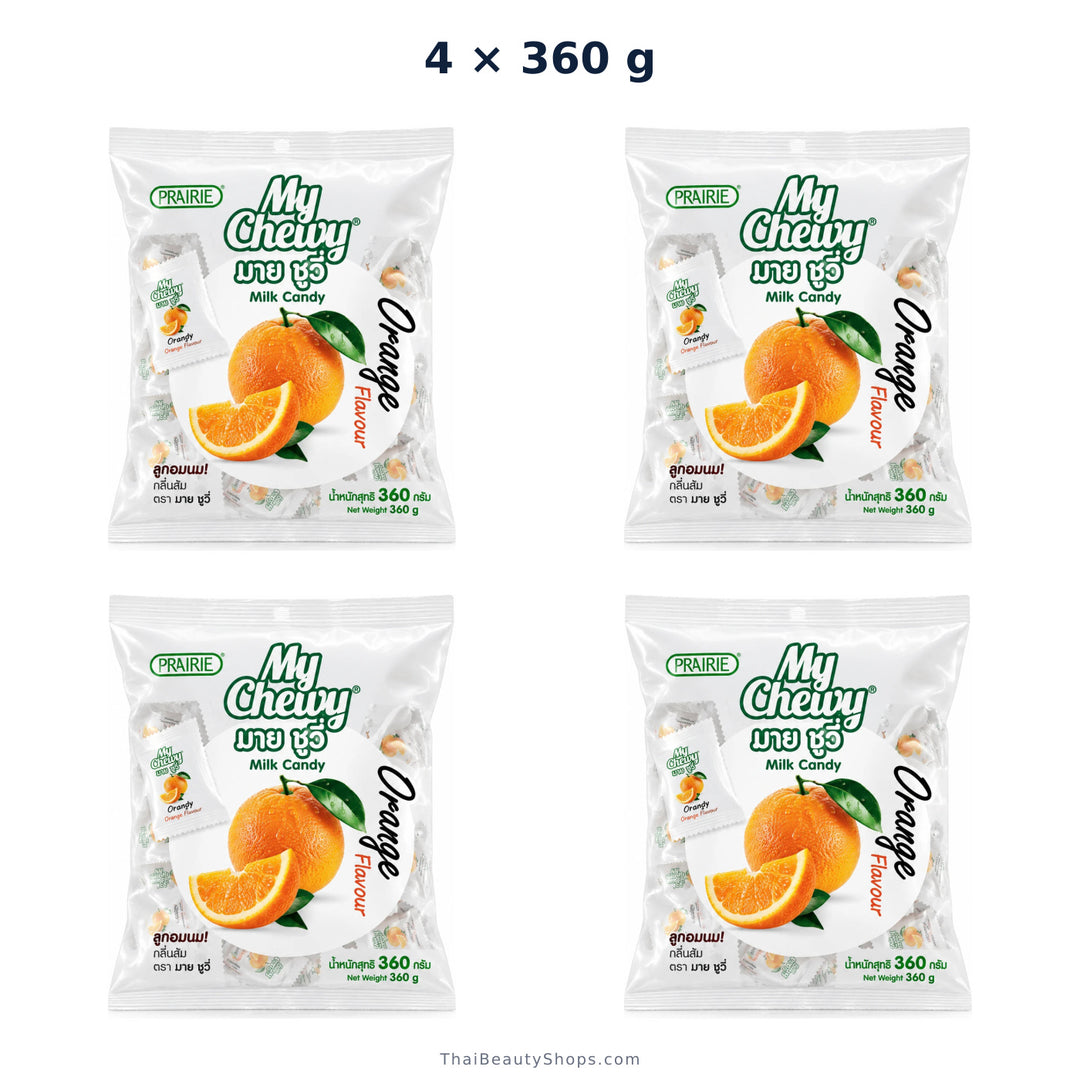 prairie my chewy milk candy orange 360g x4