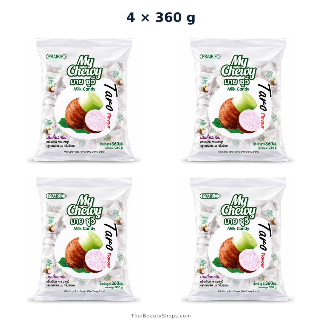 prairie my chewy milk candy taro 360g x4