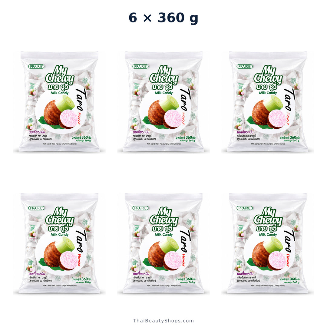 prairie my chewy milk candy taro 360g x6