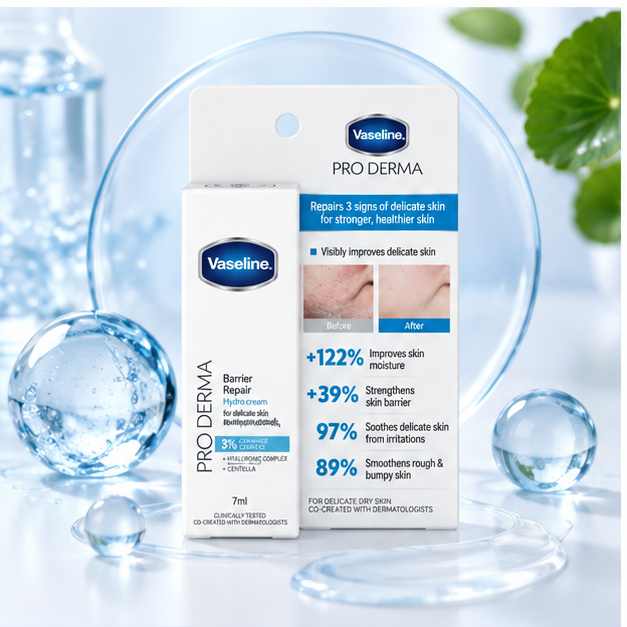 Vaseline Pro Derma Barrier Repair Hydro Cream 7 ml × 2 – detail image