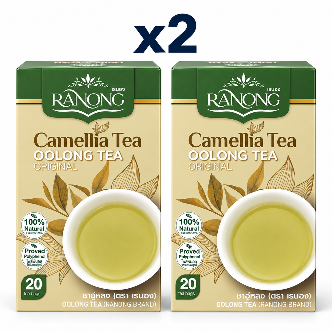 Ranong Tea camellia oolong tea 30g — 2 sealed retail packs.