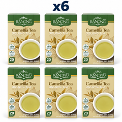 Ranong Tea camellia oolong tea 30g — 6 sealed retail packs.