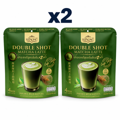 Ranong Tea double shot matcha 80g — 2 sealed retail packs.
