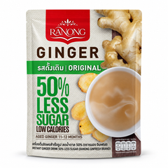 Ranong Tea ginger 50 less sugar original 100g — 1 sealed retail pack.
