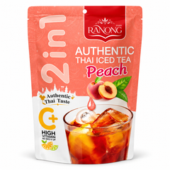 Ranong Tea Peach Thai Iced Tea 130 g — Packs of 1, 2, 4 or 6 — package view