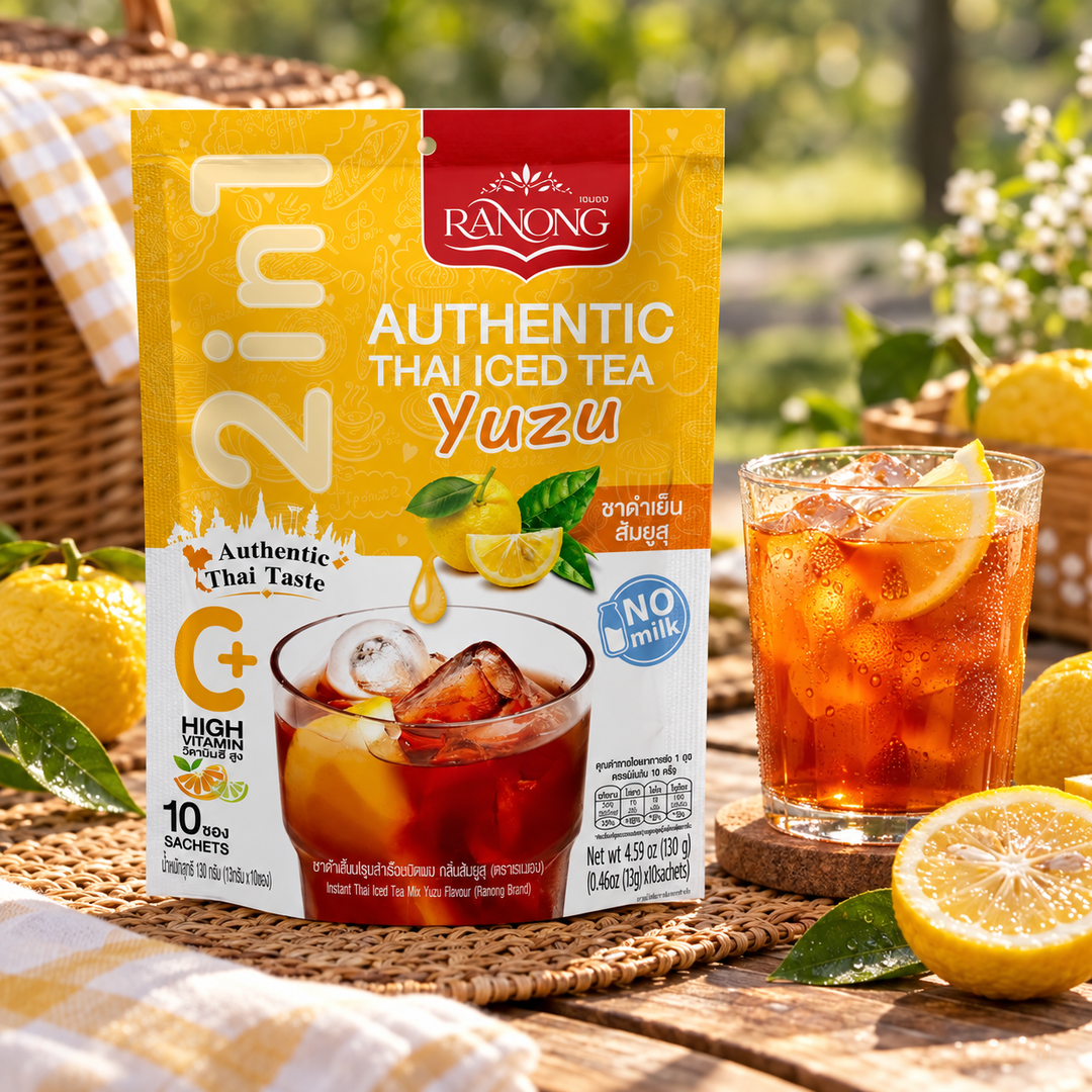 Ranong Tea Yuzu Thai Iced Tea – illustrative serving suggestion