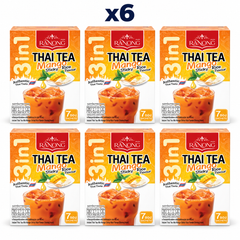 Ranong Tea thai tea mango sticky rice 140g — 6 sealed retail packs.