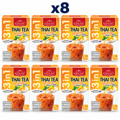 Ranong Tea thai tea mango sticky rice 140g — 8 sealed retail packs.