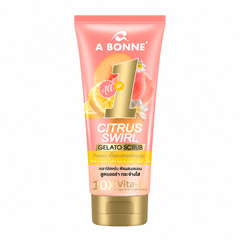A BONNE Gelato Scrub Citrus Swirl — white background