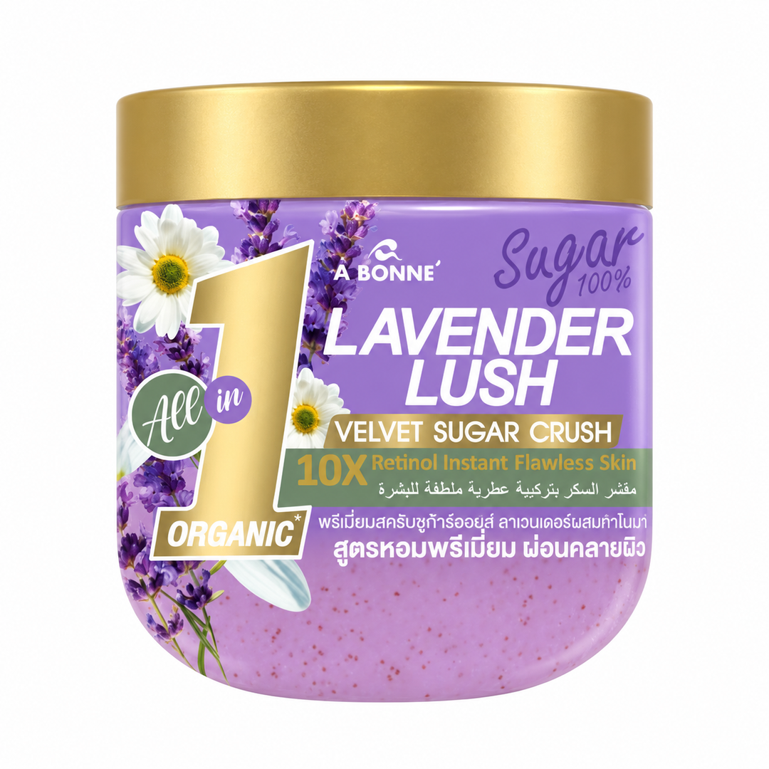 A BONNE Velvet Sugar Crush Lavender Lush — white background