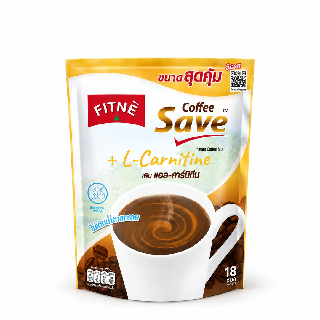 FITNÉ Coffee Save Instant Coffee Mix – 3 Packs × 18 Sachets — product view