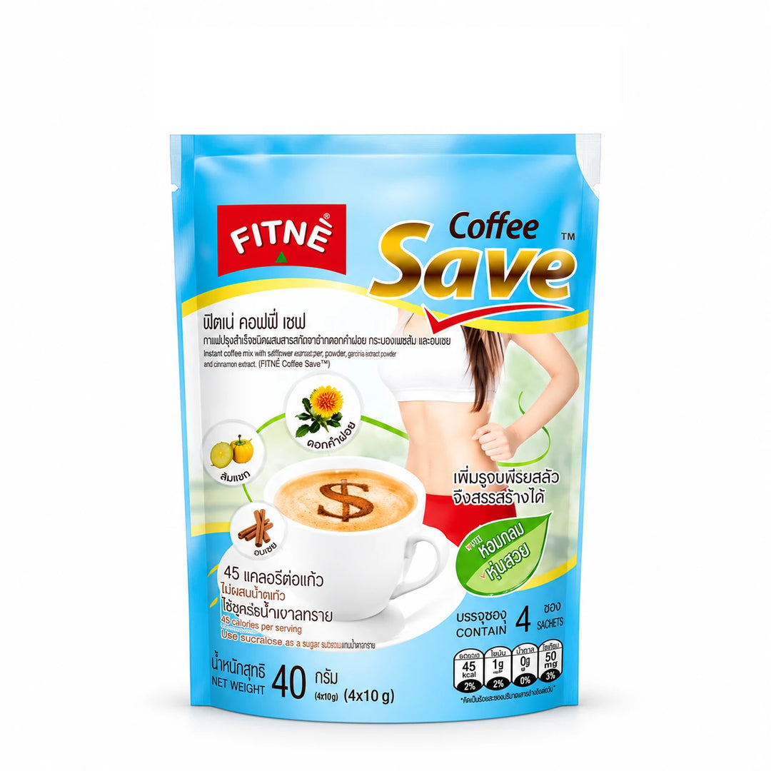 FITNÉ Coffee Save Instant Coffee Mix – 8 Packs × 4 Sachets — product view