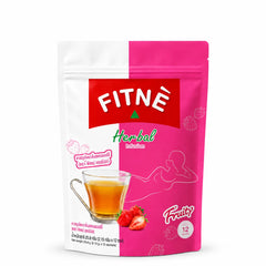 FITNÉ Strawberry Herbal Infusion – 3 Packs × 12 Tea Bags — product view