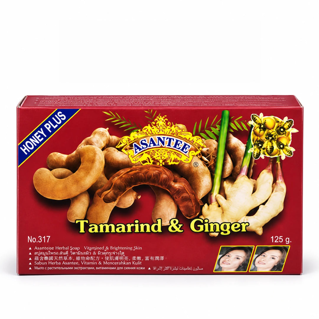ASANTEE Tamarind, Ginger & Honey Soap No.317 – 3 Bars × 125 g — product view