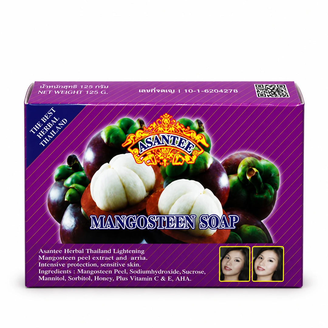 ASANTEE Mangosteen Soap – 3 Bars × 125 g No 102 — product view