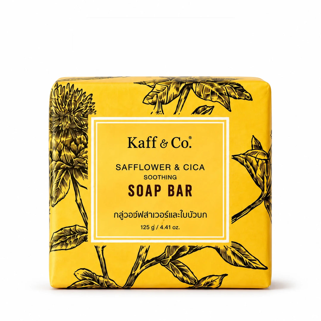 Kaff & Co Safflower & Cica Soothing Soap Bar 125 g — 1 Bar