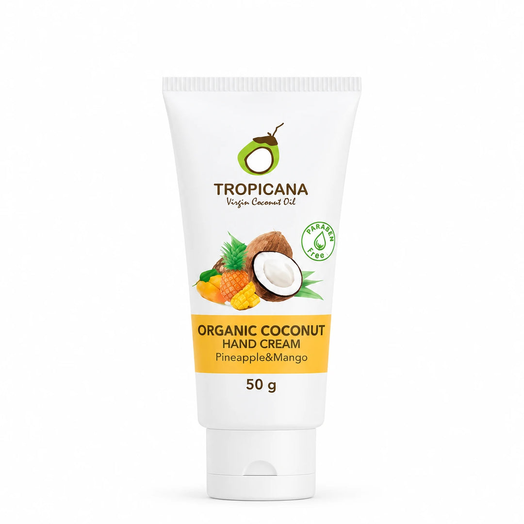Tropicana Organic Coconut Hand Cream Pineapple & Mango 50g × 2 — product cover