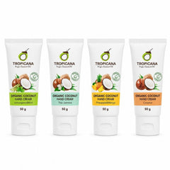 Tropicana Organic Coconut Hand Cream Discovery Set 4 × 50g — product cover