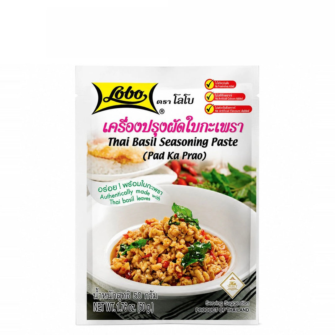 Lobo Thai Holy Basil Seasoning Paste 50g × 12 — product cover
