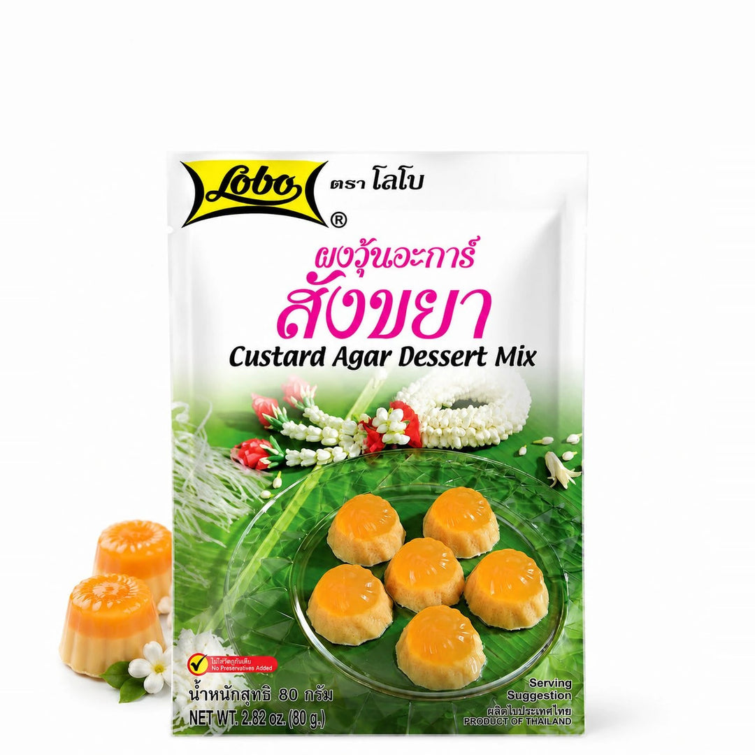 Lobo Custard Agar Dessert Mix 80g × 6 — product cover